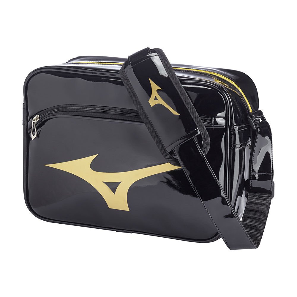 Damske Batoh Mizuno RB Enamel M Čierne/Zlate Vypredaj XYSW59736